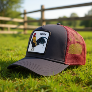 Casquette Trucker Unisexe Broderie Coq Réglable 6 Panneaux en Maille Polyester Coton Adulte Décontractée Quatre Saisons - Product Image 2