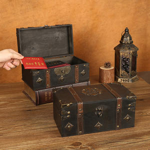 새로운 빈티지 리벳 디자인 보관함 WBH36 목걸이 보석 중세 보관함 수제 나무 보물 상자 기념품용 - Product Image 2