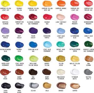 Juego de tubos de 22ml, juego de pintura acrílica, 48 colores, pintura acrílica no tóxica para niños, pinturas acrílicas de Ámsterdam - Product Image 2