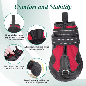 Coprigambe Protettivi Riflettenti Antiscivolo in Gomma per Cani, Supporto Professionale per Caviglia per Recupero da Infortuni e Riabilitazione - Product Image 6