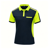 Polo à manches courtes en polyester personnalisable pour équipes d'entreprise, idéal pour les commandes en gros pour groupes professionnels