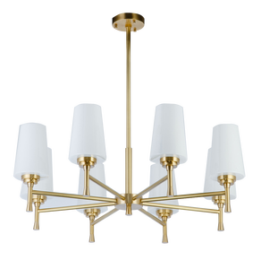 Lampe en verre de cuivre de style moderne, lustre d'hôtel de villa de maison de chine, usine de fabrication avec éclairage en laiton de prix direct - Product Image 3