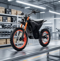 Venta al por mayor de fábrica: Bicicleta eléctrica todoterreno para adultos con motor de caja de cambios QS de 72V 22.5Ah 2000W, freno hidráulico IPX6 de 130 kg, ISO B2B