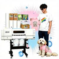 Harga Pabrik LINKO Printer DTF A1 dengan Dual Print Head I3200 Mesin Cetak Digital Transfer Panas Film DTF untuk Tekstil