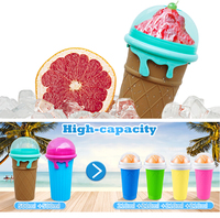 Gobelet magique pour faire des glaces et des slushies, 500 ml, gobelet à presser, gobelet refroidissant, gobelet à lait frappé, gobelet à glace