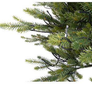 <span class=keywords><strong>Sapin</strong></span> de Noël <span class=keywords><strong>artificiel</strong></span> vert pré-éclairé à LED, branches de pin PE 304T ultra-réalistes, support métallique, décoration intérieure de Noël - Product Image 5