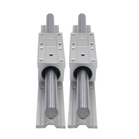 Rail de guidage linéaire rond SBR30 de haute qualité HLTNC avec support en aluminium et bloc de roulement SBR30UU pour moteur, pièces PLC et CNC