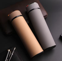 500ml en acier inoxydable Thermos sous vide thermique bouteille d'eau peinture en caoutchouc nouveau classique voyage anti-déversement
