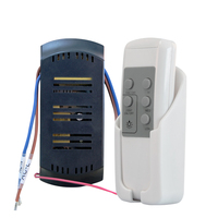 Kit de télécommande plafonnier RF, ventilateur de plafond avec 3 niveaux de vitesse et contrôle des lumières