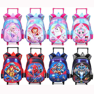 <span class=keywords><strong>Mochila</strong></span> <span class=keywords><strong>Escolar</strong></span> con Ruedas para Niños, Impermeable, de Gran Capacidad, con Diseño de Dibujos Animados, Personalizada para 2025 - Product Image 1