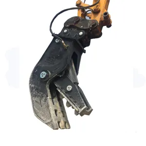 Hydraulic Jaw Pulverizer Concrete Crusher Cutter Shear With Rotary Rotating For Excavator