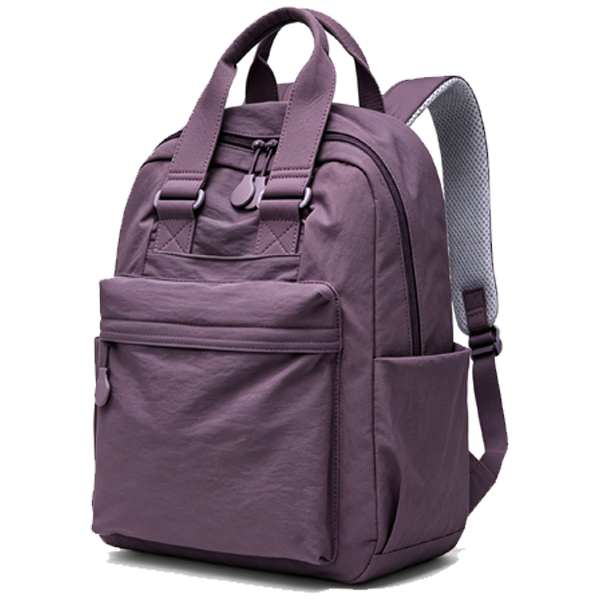 Solid Color Large Capacity Waterproof Laptop Backpack