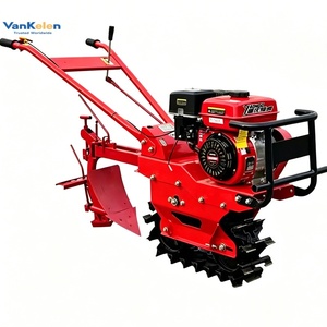 Motoculteur à <span class=keywords><strong>moteur</strong></span> thermique, entraînement par prise de force, robuste, pour le travail du sol et le paillage des vergers, système d'entraînement par courroie trapézoïdale stable - Product Image 1