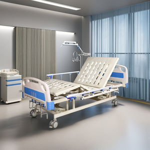 Tempat Tidur Rumah Sakit Manual 5 Engkol, Dapat Disesuaikan, Bahan <span class=keywords><strong>ABS</strong></span>, untuk Perawatan Pasien, Penjualan Langsung Pabrik - Product Image 5