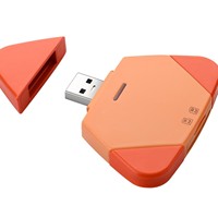 Lector de Tarjetas Externo Magnético de Alta Velocidad con USB 3.0 para Cámaras y Computadoras iPhone (CF/SD/TF)