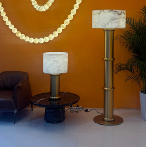 Bắc Âu hiện đại có thể sạc lại dẫn đèn sàn với dimmer đá cẩm thạch giọng trang trí nội thất cho phòng khách phòng ngủ văn phòng - Product Image 4