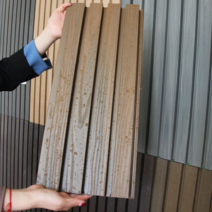 Revêtement mural extérieur en co-extrusion de 2e génération, composite <span class=keywords><strong>bois</strong></span>-plastique pour <span class=keywords><strong>d</strong></span>écoration extérieure, panneaux muraux WPC - Product Image 2