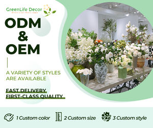 Boules de fleurs artificielles en soie multi-tailles, modernes et de haute qualité, pour décorations de mariage et de bout de banc, fournitures de fête en gros - Product Image 5