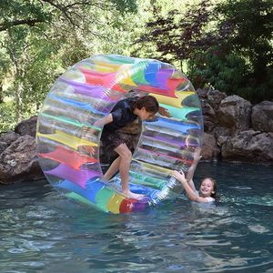 <span class=keywords><strong>Flotador</strong></span> de piscina de <span class=keywords><strong>rueda</strong></span> de rodillo inflable colorido para adultos y niños Material de PVC para diversión al aire libre en el lago de la piscina o el césped del patio trasero - Product Image 6