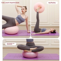 Ballon de yoga en PVC anti-éclatement, épaissi, gonflable, pour l'exercice, l'équilibre, la stabilité du tronc, la récupération post-partum, la gym et le fitness