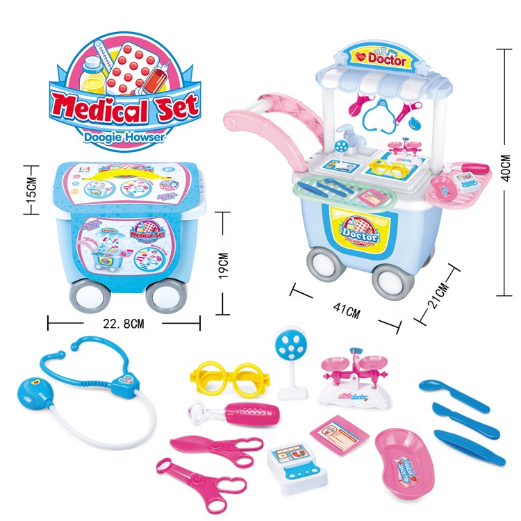 Лучший поставщик, игрушечный набор для врачей, Детская докторская тележка, игрушечный докторский набор
