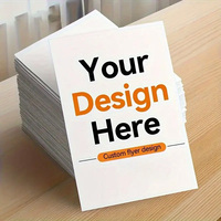 Brochures et affiches personnalisées imprimées numériquement sur papier kraft et carton pour la publicité