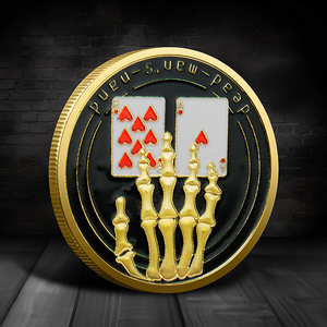 เหรียญที่ระลึกเคลือบทองพิมพ์ลาย UV รูปภาพสัตว์เลี้ยงที่รัก ดีไซน์ธีมครอสแบบกำหนดเอง สำหรับการระลึกถึงสัตว์เลี้ยงที่เป็นที่รัก - Product Image 1