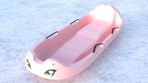 Cuenco de trineo de tobogán de hielo certificado-Diseño de HDPE a prueba de choques para parques de atracciones/estaciones de esquí (carga máxima 200kg) - Product Image 4