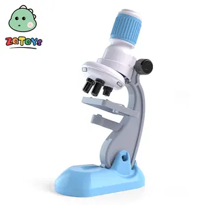 Zhitoys oyuncaklar çocuk ilkokul optik mikroskop orta bilim deney seti 1200x taşınabilir yüksek çözünürlüklü bulmaca