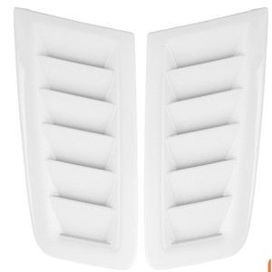 Rejillas de Ventilación Verticales Blancas de ABS para Capó, con Clip, Ajuste Universal para Modificación de Automóviles - Product Image 1