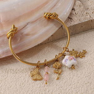 Pulseras de Moda con Dijes de Aleación de Zinc, Ajustables, Delgadas, Unisex, con Forma de Corazón Irregular, Estilo Retro, para DIY - Product Image 3