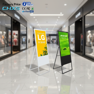 Pantalla Táctil Interactiva Inteligente <span class=keywords><strong>con</strong></span> Soporte Vertical para Publicidad Digital LCD CH, Tótem de Visualización para Menús de Tiendas y Negocios - Product Image 1