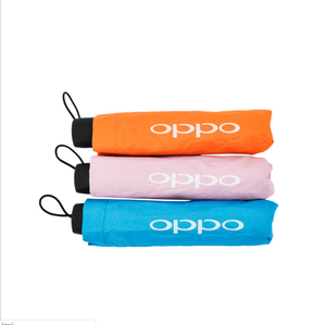 Parapluie publicitaire en gros à bas prix - Double usage, protection solaire/pluie, revêtement argenté, logo personnalisé, 7 couleurs - Product Image 2