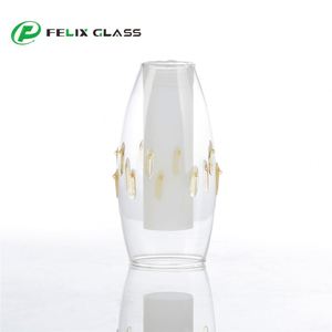 Pantalla de Lámpara de Doble Pared de Vidrio Borosilicato Ecológico de Alta Resistencia, Globo Tradicional Resistente al Calor para Interiores - Product Image 2