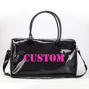 Custom PVC Duffle Bag Printing LOGO Waterproof Sports Bag Summer Handbags Travel Bags