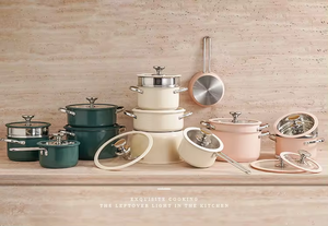 4pcs Stainless Steel Ceramic Coated <strong>Pot</strong> Set, Including 1 Milk <strong>Pot</strong>, 2 Stockpots, 1 Non-stick Pan, 4 LIDS and 1 Steamer Green - Product Image 6