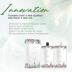 Tintura De Cabelo Profissional Salon 450mlX2 Extratos Herbal Sem Amônia Ilumina a Cor do Cabelo e Fornece Cobertura Permanente de Cabelos Grisalhos - Product Image 5