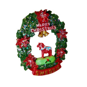 Pegatina magnética para refrigerador con diseño de caballo de Troya navideño, decoración de viaje, pegatina magnética para refrigerador, resina tridimensional 3D - Product Image 2