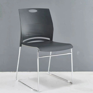 Silla de Conferencia Prosperous Seat, Silla de Oficina Apilable de Metal Blanco para Capacitación - Product Image 2