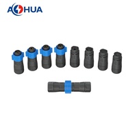 Empuje rápido 4 Pin Industrial K20 Tipo de bloqueo automático Conector de cable de alimentación circular para luces solares
