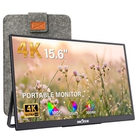Pantalla Portátil IPS Mate 4K con Ángulo de Visión Completo Horizontal y Vertical de 178° para Reuniones de Grupo y Presentaciones Compartidas
