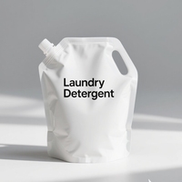 Pochette Doypack de haute qualité avec bec verseur latéral pour détergent lessive liquide