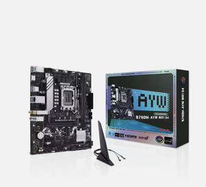 B760M-AYW WIFI D4 Desktop <span class=keywords><strong>Gaming</strong></span> <span class=keywords><strong>PC</strong></span> Intel Chipset SATA Interface de disco rígido 64GB Máximo Duplo M.2 USB3.2 Gen2 Tipo-C WIFI <span class=keywords><strong>DDR4</strong></span> - Product Image 1