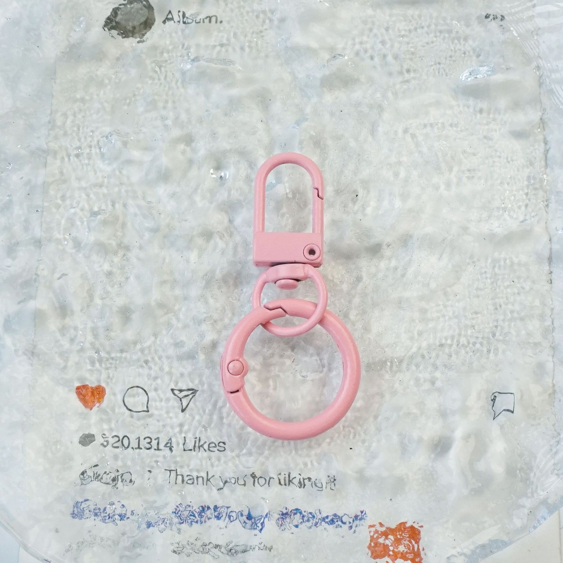 Pink - Door latch spring buckle