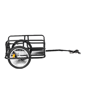 Remorque <span class=keywords><strong>à</strong></span> vélo pliable de 50 pouces, cadre en acier, chariot <span class=keywords><strong>à</strong></span> bagages, chariot de vélo de montagne, <span class=keywords><strong>porte</strong></span>-bagages supplémentaire, double roue, charge de 50 kg - Product Image 6