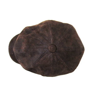 Chapeau Ivy Vintage en Similicuir de Haute Qualité pour Hommes, Personnalisable OEM, Vente en Gros, Couvre-chef Unisexe d'Hiver, Motif Uni du Fabricant - Product Image 2