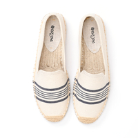 Espadrilles classiques unisexes en toile - Chaussures plates décontractées confortables et respirantes pour hommes et femmes, mode estivale