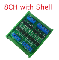 Amplificador de señal OPMSB08 8CH PWM NPN/PNP DC 3,3-24V 0-2kHz convertidor de nivel lógico controlador LED 5A IO módulo amplificador de corriente