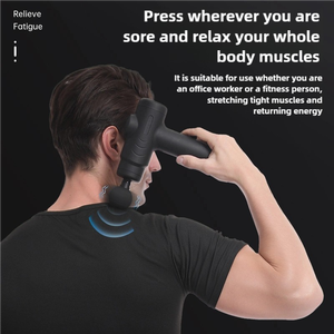 Nouveau 2025 Mini pistolet de massage corporel électrique sans fil de haute qualité, portable, fonction de chaleur, rechargeable, contrôle de la minuterie, pour un massage profond - Product Image 3