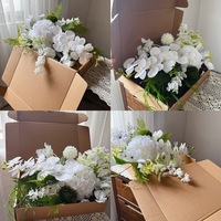 Buket Pengantin Bunga Artificial (Mawar Hydrangea) Gaya Hutan Terlaris Lintas Negara untuk Foto Perjalanan Gaya Taman